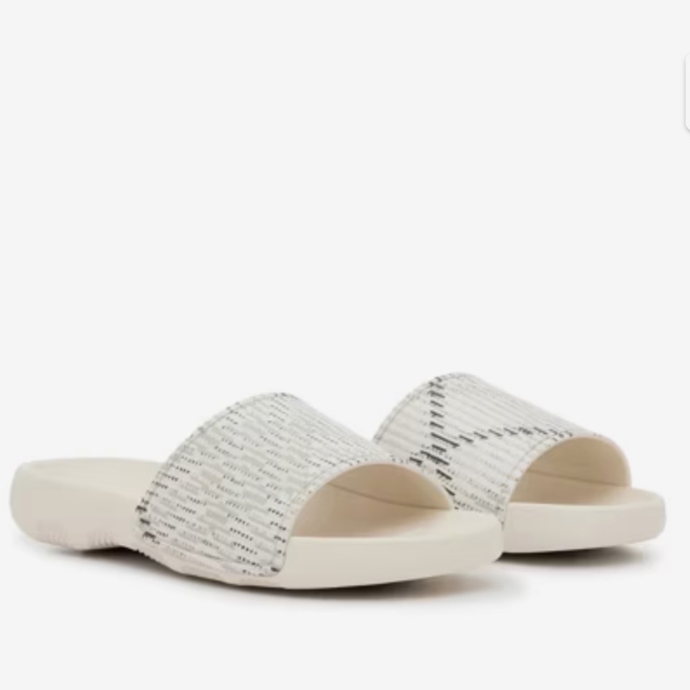 Burberry Cream Check Slide Sandals - Picture 9 of 13